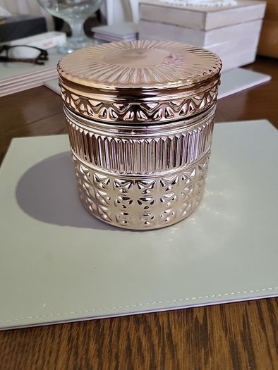 Glass candle jar