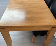 Extendable white oak kicthen Table