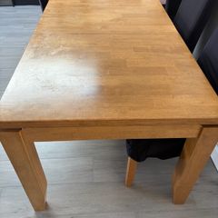 Extendable white oak kicthen Table