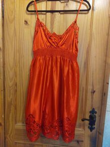 Red lace dress (free postage)
