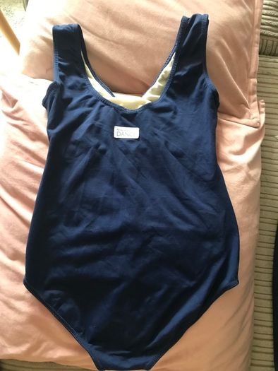 Navy Ballet leotard and skirt