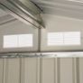 SUMMER SALE 7ft x 4ft Lockable Polypropylene Garden Storage Shed Storage w/ Air Vents Steel Grey (FREE POSTAGE) Image 6