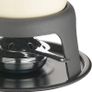 MasterClass Cast Iron Fondue Set, Fondue Pot with 6 Forks and Cast Iron Enamelled Bowl, Superior Heat Retention & Adjustable Burner, Gift Boxed, Cream, 21x18cm Image 2
