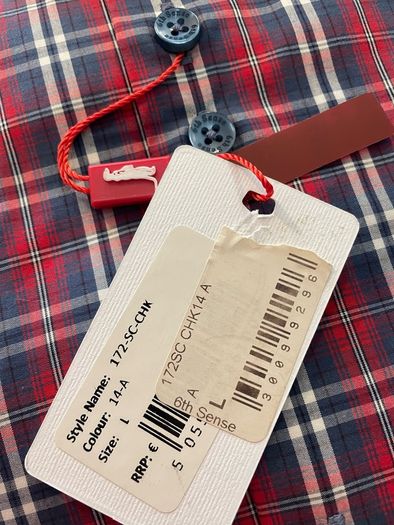 6th Sense check shirt size large