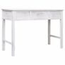 Console Table Antique White 110x45x76 cm Wood Image 5
