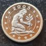 Germany 50 Pfennig Probe 2005 coin . Proof Like Finish. Image 2
