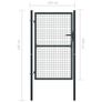 Mesh Garden Gate Galvanised Steel 100x250 cm Grey Image 5