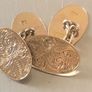 9ct gold cufflinks 6.4g 9k Image 2