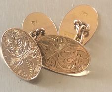 9ct gold cufflinks 6.4g