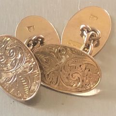 9ct gold cufflinks 6.4grams
