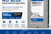 Western Digital 500GB 7200RPM SATA 3.5" HDD Desktop Hard Drive 500GB 32MB Cache SATA III