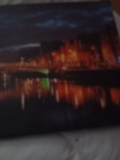 beautiful Dublin city  at night art photo