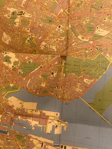 Vintage Ordnance Survey Map of Dublin 1984
