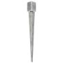 Ground Spikes 12 pcs Silver 9x9x90 cm Galvanised Steel Image 2