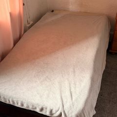 Single Metal Bed Frame + Mattress