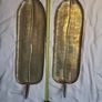 Decorative wall hanging brass leaves Image 2