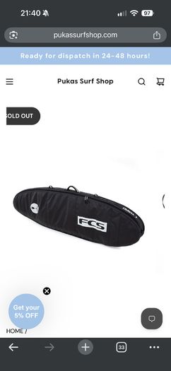 FCS Travel 1 Fun Board Surfboard Bag