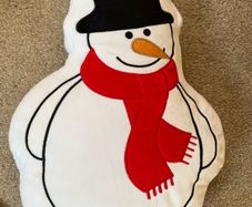 snowman pillow