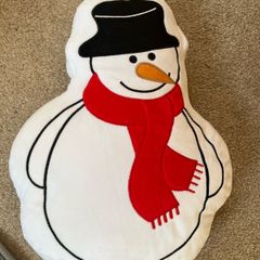 snowman pillow