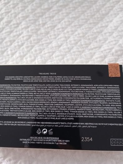 New eyeshadow palette