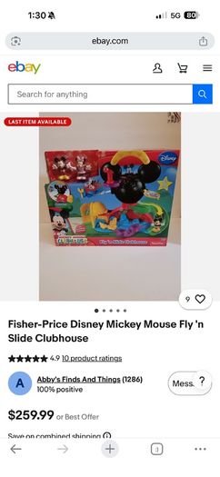 Fisher-Price Disney Mickey Mouse Fly 'n Slide Clubhouse