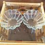 Pair of Fluted Glass Pyrex France Bowls Image 3