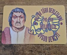 Turkey Telephone Card 100 Units, "Uygur Devleti", used - free standard postage