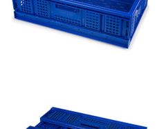 700 collapsible stackable storage crates