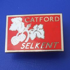 SELKENT (S.E. London bus company) - Catford bus depot promotional enamel badge (c.1989). A scarce badge.