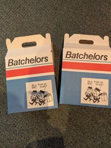 2 old vintage Bachelors Boxes
