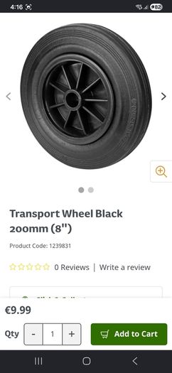 Wheelbarrow wheels