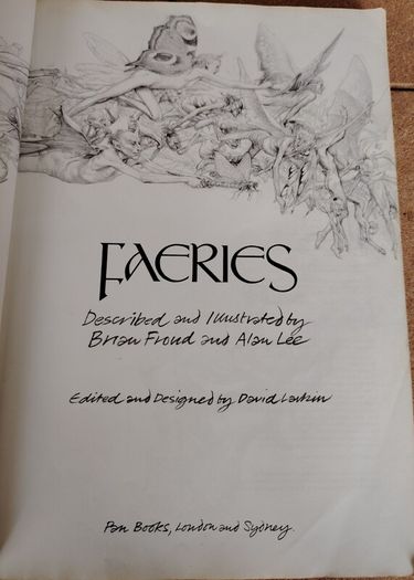 Vintage 1979 Faeries Book - Alan Lee Cover Variant (Pan Books First Printing)