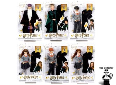 Mattel Harry Potter Dolls Series 1 Full Set Rare Hermione Granger Ron And Ginny Weasley  Dumbledore And Minerva Mcgonagall And Harry Potter 12" Collectible Doll Mattel 2018 All Brand New Sealed