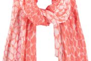SAMOON   SALE New scarf in coral with white from Samoon. REDUCED.