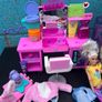 6 Barbie Dolls + Vanity Set + Clothes Image 4