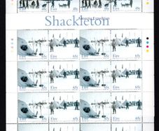 2004 Ireland Shackleton Antarctic Expedition Commemorative Stamps Sheetlet Plate 1B1B1B1B Mint Never Hinged (MNH)