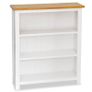 3-Tier Bookcase 72x22,5x82 cm Solid Oak Wood Image 2