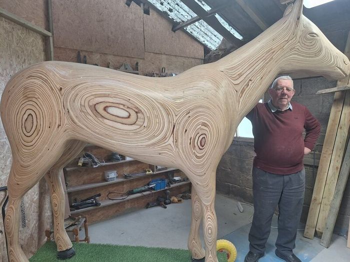 Life Size Replica Solid Wooden Horse