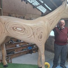 Life Size Replica Solid Wooden Horse