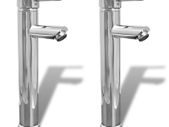 Bathroom Faucet Mixer Taps 2 pcs Chrome