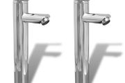 Bathroom Faucet Mixer Taps 2 pcs Chrome