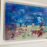 48cm Framed Original Seascape Coastal Art painting  Abstract Painting Original artwork Image 6