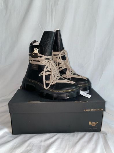 Rick Owens X Dr.Martens 1460 Leather Dmxl Platform Megalace Up Boots
