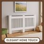 White Radiator Cover Cabinet Stylish Wooden Heater Cover with Shelf, Modern Radiator Cabinet for Living Room, Bedroom  Hallway  Safe  Practical Home Furnitur Large Image 6