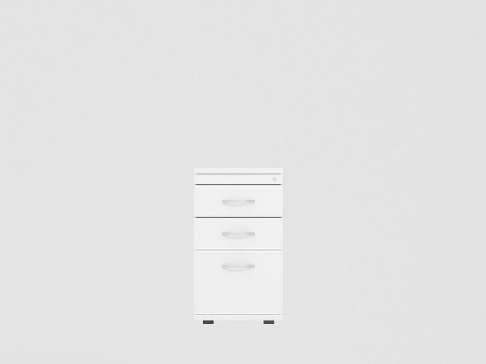 NEW White Desk High Pedestal