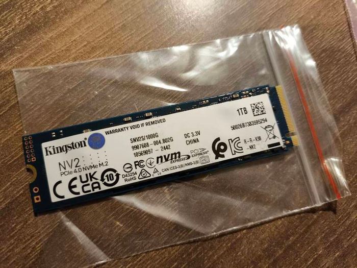 1tb Nvme Ssd Kingston NV2 M.2 2280 Pcie 4.0 X4 3500/3000mb/s 320TBW