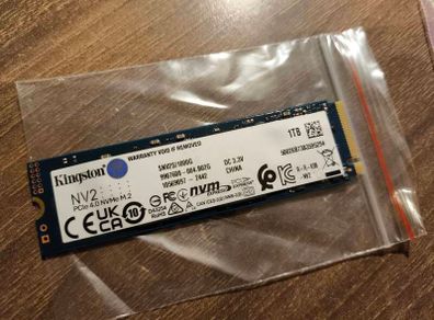 1tb Nvme Ssd Kingston NV2 M.2 2280 Pcie 4.0 X4 3500/3000mb/s 320TBW