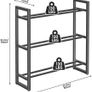 3 Tier Dumbbell Rack, Weight Rack for Home Gym, 360 lb Capacity Image 2