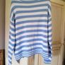OUI striped white blue jumper UK 10 Image 2