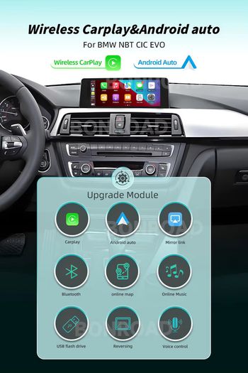 Wireless Carplay Android Auto Decoder For Bmw Nbt Ccc Cic Evo 1 2 3 4 5 6 7 Series X1 X3 X4 X5 F20 F30 E60 E90 F48 F25 E84 F10